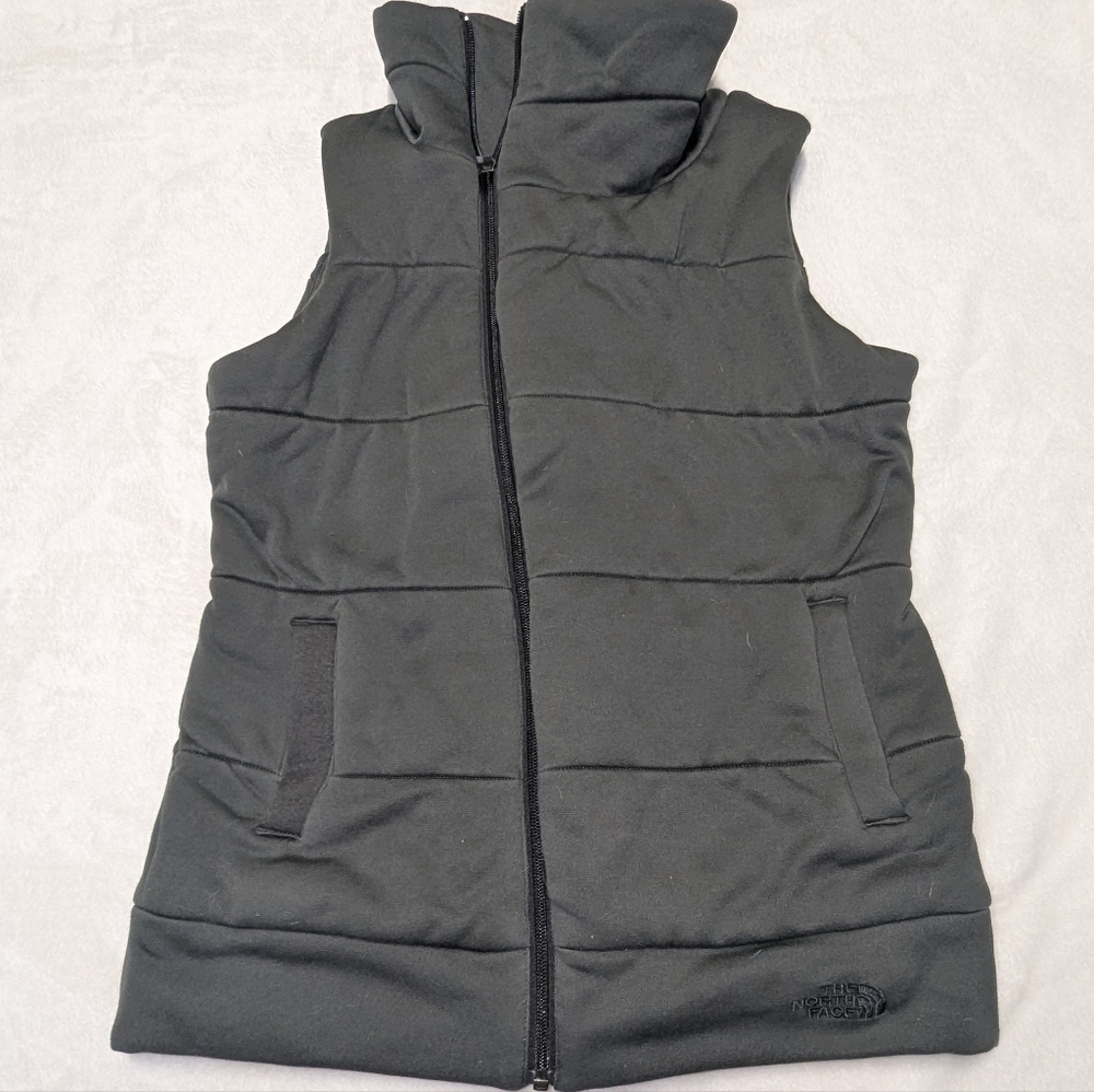 North Face Darella dark grey quilted vest small